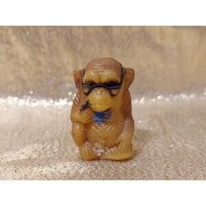 Vintage Plastic Monkey Pepper Shaker Replacement Smoking Pipe Brown Chimpanzee